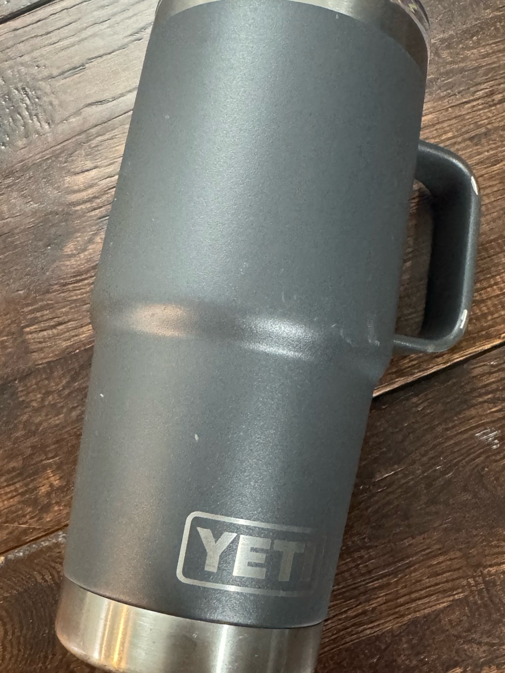 YETI Insulated Travel Mug with Handle - Slate Gray 20 ounce - Picture 6 of 12
